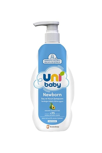 Uni Baby Yenidoğan Saç ve Vücut Şampuanı 500 Ml