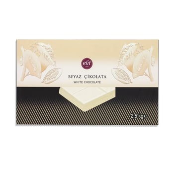 Elit Beyaz Kuvertür Çikolata 2.5 Kg