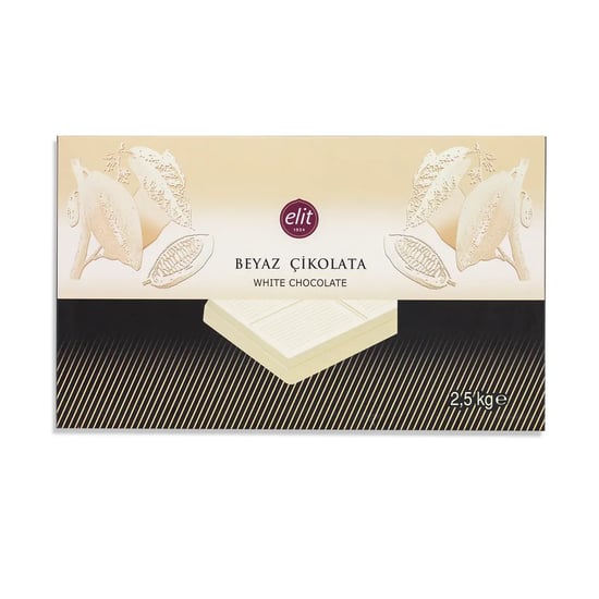 Elit Beyaz Kuvertür Çikolata 2.5 Kg