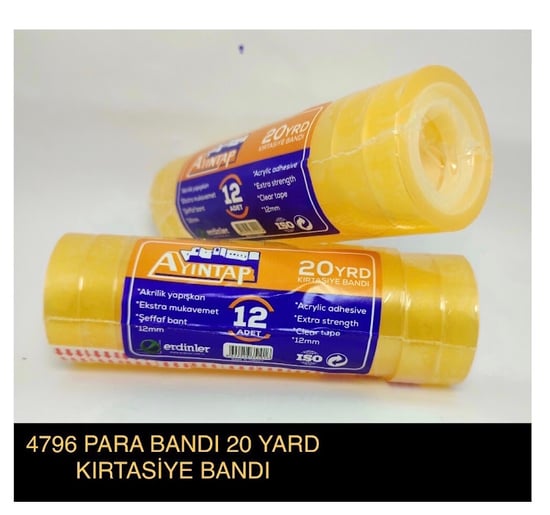 Ayıntap Para Bantı 20yard 12 Mm Kırtasiye Bantı