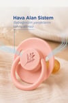 Wee Baby Pure Yuvarlak Uçlu Kauçuk Emzik 6-18 Ay Somon