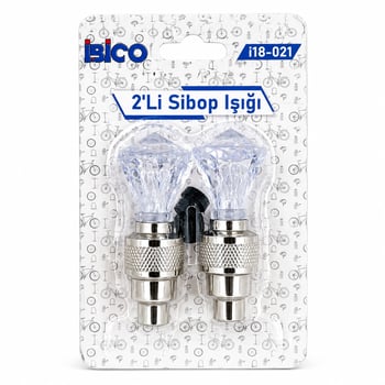 İ18-021 ( 2pcs ) ( Şeffaf ) ( Elmas Kesim Prizma Model ) Sibop Işık ( Pilli ) (bisiklet & Motor & Araç)(hareket Sensörlü)