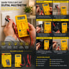 İnura Global Şahin Tools Şht-347 Dijital Multimetre (ac/dc Voltaj & Dc Akım & Direnç & Diyot & Kısa Devre & Npn/pnp Ölçüm)
