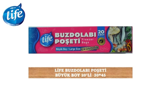 Life Büyük Boy Buzdolabı Poşeti 20'li