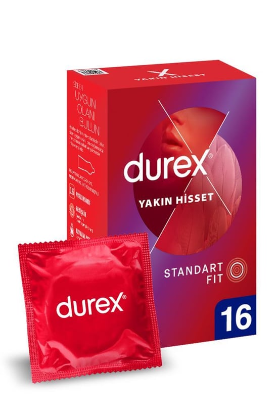 Durex Yakın Hisset Standart Fit İnce Prezervatif
