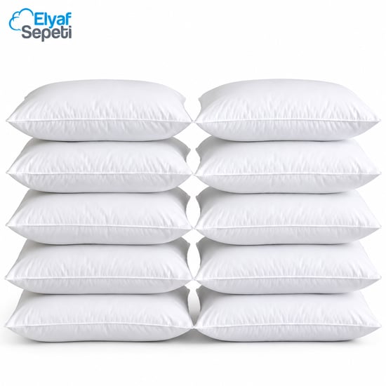 Elyaf Sepeti 50x70 Cm Silikon Dolgulu Yastık – Toptan Otel, Yurt ve Konaklama Tipi