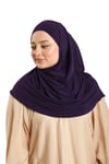 Hürrem Bone Mürdüm Pratik Hazır Geçmeli Tesettür Eşarp Sandy Kumaş Kendinden Boneli - Hürrem Bone 1290_07