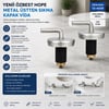 Özbest Hope ( 2pcs ) ( Üstten Sıkmalı ) ( Metal ) Klozet Kapak Menteşesi Vidası