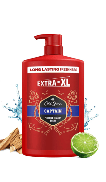 Old Spice Captain Erkekler için Duş Jeli ve Şampuan 1000 Ml Ekstra-xl
