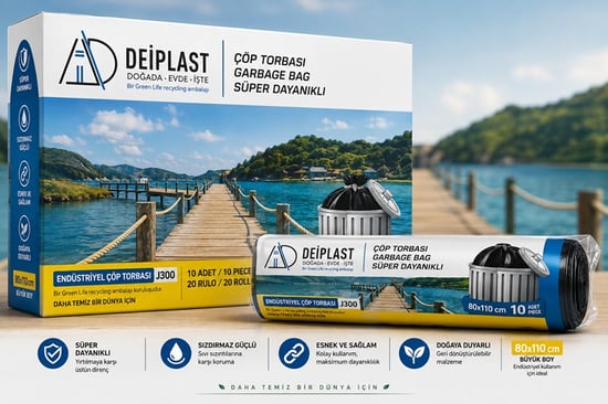 Deiplast Jumbo Boy 80x110 Cm Endüstriyel Çöp Torbası J300