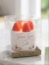 Dekoratif Çilek Kokulu Bardak Mum 110 Gr