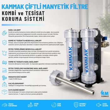 Kammak Çiftli Manyetik Filtre