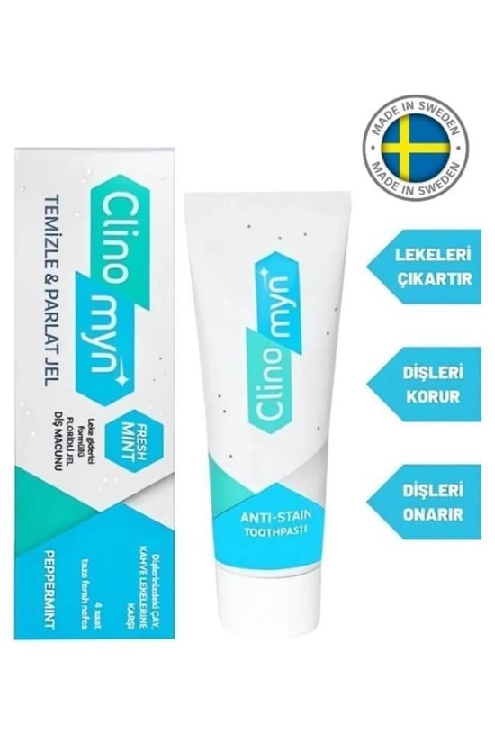 Clinomyn Fresh Diş Beyazlatan ve Parlatan Temizle Parlat Jel Diş