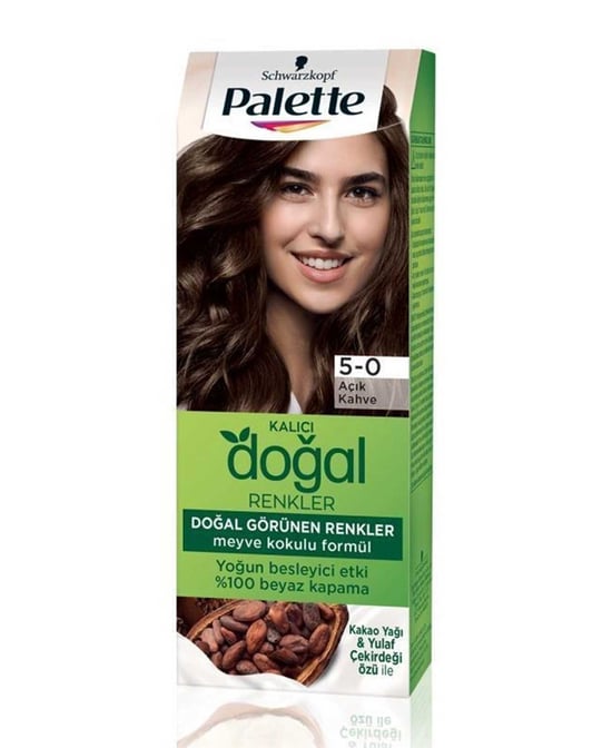 Palette Saç Boyası Doğal Renkler 5.0 Açık Kahve