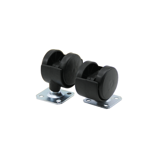 Erect Erc-005 ( Düz Döner Tablalı & 40mm ) Çiftli Plastik Teker