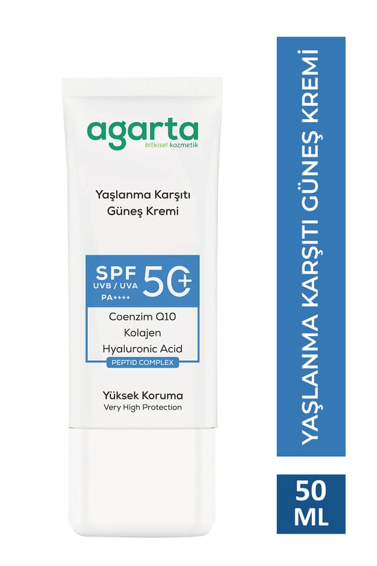Yaşlanma Karşıtı Collagen Destekli 50 Ml Spf+50 Yüz Güneş Kremi