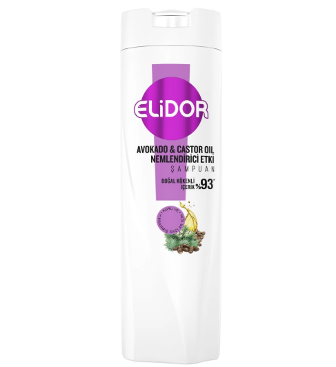 Elidor Avokado ve Castor Yağı Nemlendirici Etki Şampuan 400 Ml