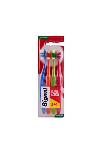 Signal Diş Fırçası 3+1 Clean Actıon Yumuşak