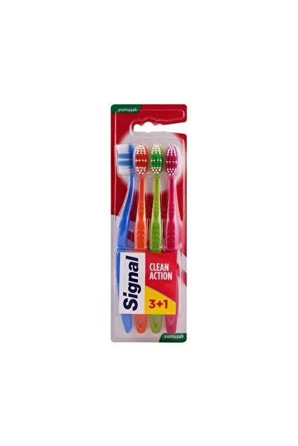 Signal Diş Fırçası 3+1 Clean Actıon Yumuşak