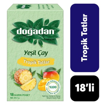 .doğadan 18’li Yeşil Çay Tropik Tatlar