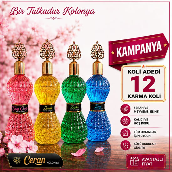 Ceran Kolonya Parfümlü Pırlanta Model Kolonya 300 Ml