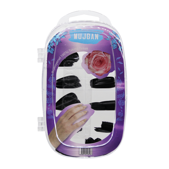 Mujgan Mjgn-100sr ( 100 Pcs ) ( Siyah ) Takma Tırnak