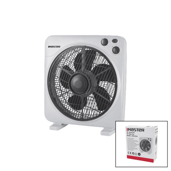 Master Mtr-f610 (10" İnç) ( Kutu Fan ) Vantilatör ( 3 Kademe Hız ) ( 6 Plastik Kanat) (38w) ( 60dk.zaman Ayarlı )
