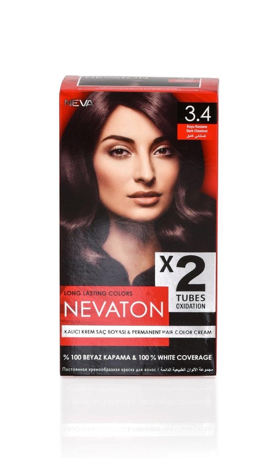 Nevaton 2 Li Saç Boyası 3.4 Koyu Kestane