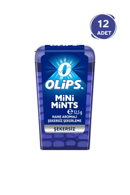 Olips Mini Mints Şekersiz Nane Aromalı Şekerleme 12,5 Gr - 12 Adet