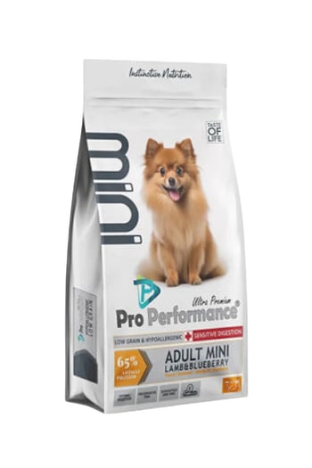 Pro Performance Yetişkin Mini Irk Kısırlaştırılmış Kuzu Etli ve Yaban Mersinli Köpek Maması 2 Kg