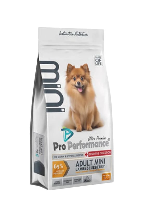 Pro Performance Yetişkin Mini Irk Kısırlaştırılmış Kuzu Etli ve Yaban Mersinli Köpek Maması 2 Kg