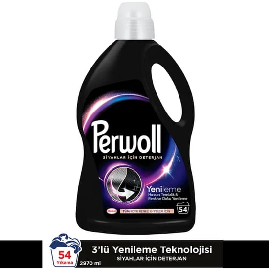 Perwoll Sıvı Çamaşır Deterjanı Renk Koruma Siyah Sıvı Deterjan 2,97 L