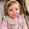 Wee Baby Desenli Emzik Askısı - Pembe Fil