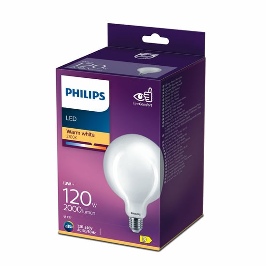 Philips Filament 120w Globe Ampul G120 Sari İşik 2700k