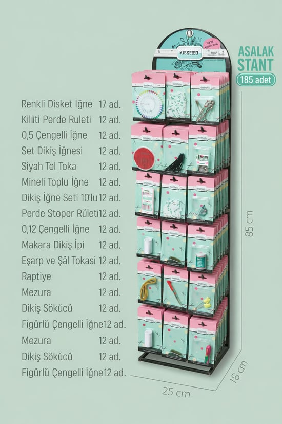 Kıssedd Ev Gereçleri 18' Li 185 Adet