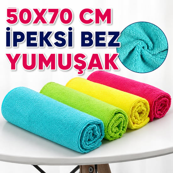 Ateks Süper Bright 50x70 Cm İpeksi Bez-yumuşak İpeksi Doku