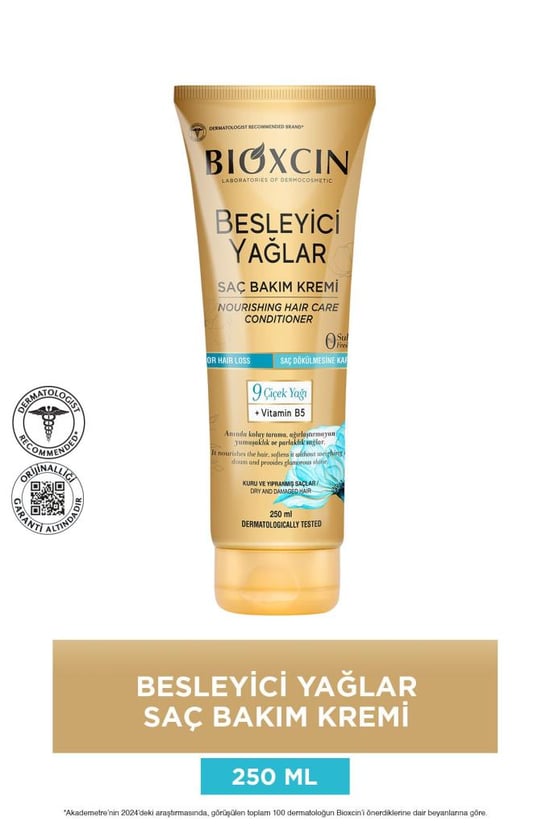 Bioxcin Besleyici Yağlar Saç Bakım Kremi 250 Ml