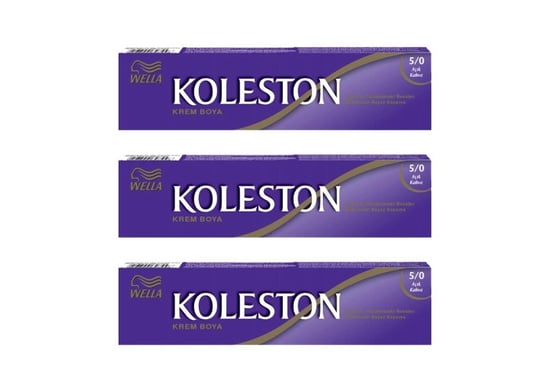 Koleston Tüp Boya 50 Ml - 5.0 Açık Kahve 3 Adet