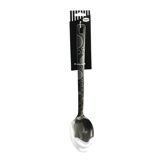 Yakut-13441 ( Çelik Metal ) ( Servis Kaşık ) Desenli ( 36cm )