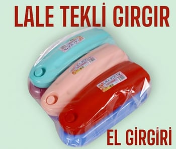 Lale Plastik Tekli Gırgır-renkli El Gırgırı