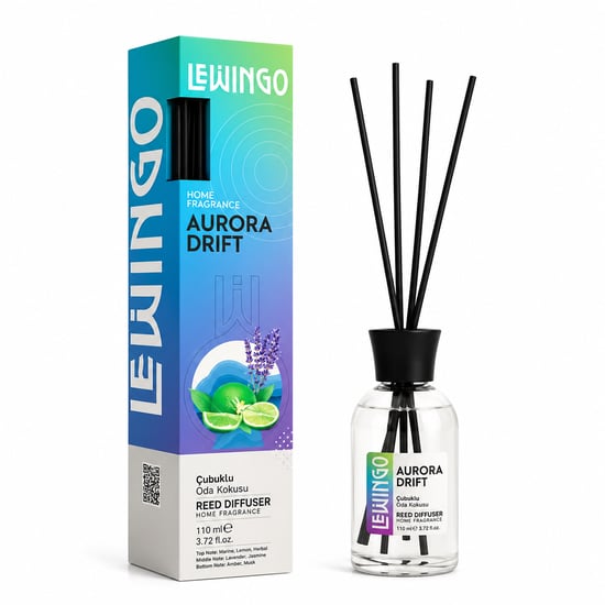 Lewingo ( 110ml ) ( Aurora Drift ) Bambu Ortam Kokusu ( Cam Şişe )
