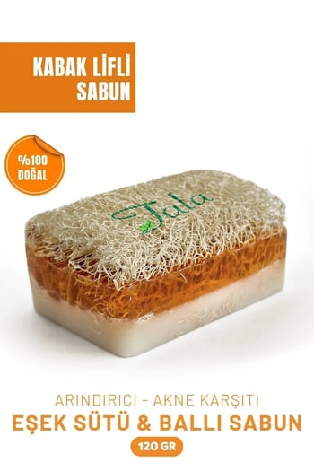 Tala Kabak Lifli Ballı Eşek Sütlü Sabun 120 G