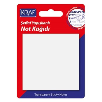Kraf Yapışkanlı Not 76x76mmşeffaf