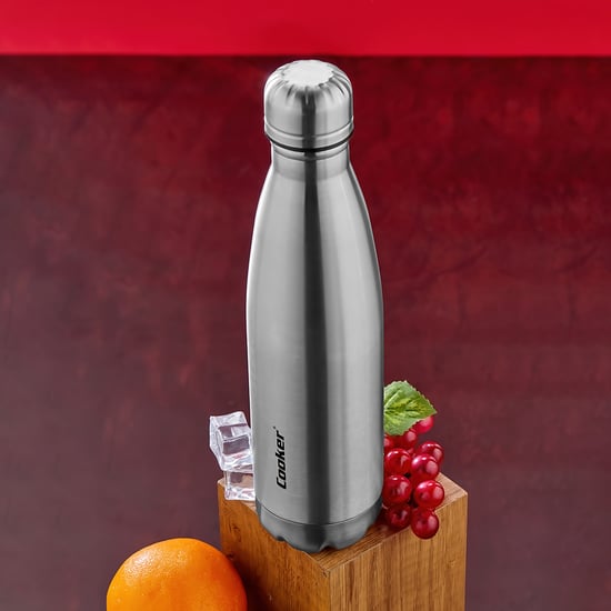 Cooker Ckr-2053 ( 500ml ) ( Krom ) Şişe Termos ( Paslanmaz Çelik & Kaydırmaz Tpr Taban )