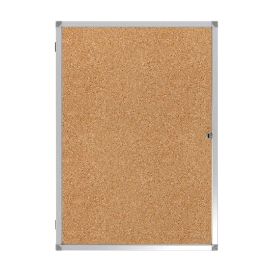 Kilitli Cam İlan Panosu 70x100cm Mantar