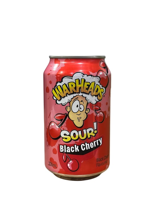 Warheads Sour Black Cherry Soda 330 Ml