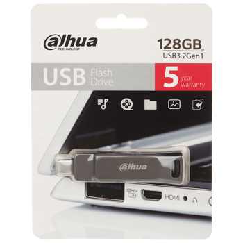 Dahua 128GB TypeC OTG Metal USB3.2 Flash Bellek P629 Type C DHI-USB-P629-32-128GB