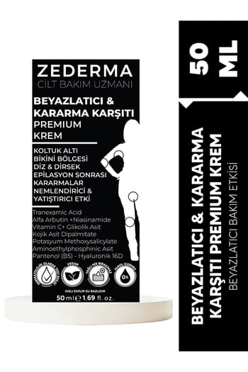 Zederma Beyazlatıcı Kararma Karşıtı Premium Krem 50 Ml