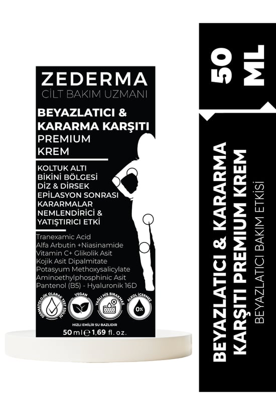 Zederma Beyazlatıcı Kararma Karşıtı Premium Krem 50 Ml