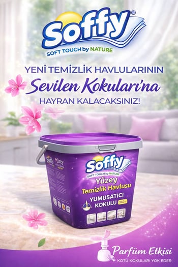 240 Adet'li Yüzey Temizleme Havlusu Lilyum Çiçek Yumuşatıcı Kokulu